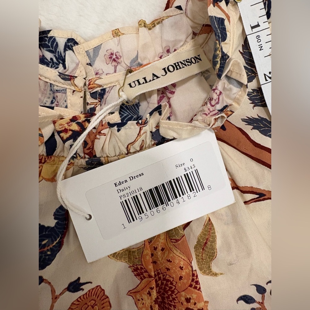 Ulla Johnson Eden Dress Daisy Mustard Yellow Size 0 NWT - Picture 13 of 14